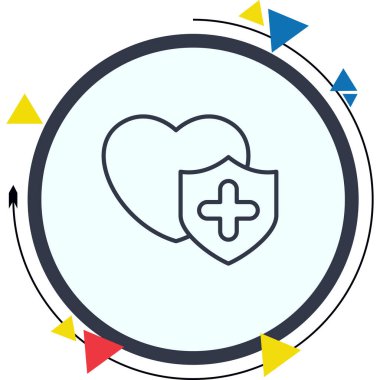 tıbbi ağ simgesi vektör illüstrasyonu