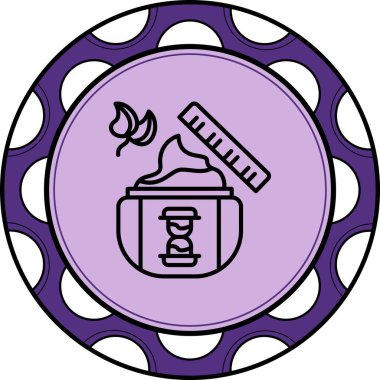 Yaşlanma önleyici krem. Uygulamalar veya web sayfaları için basit yaratıcı simge