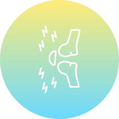 İnsan eklemini veya kemik yapısını temsil eden basit bir web simgesi