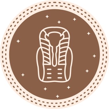 Mısır Firavun Simgesi, Basit İllüstrasyon