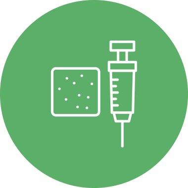 Kortikosteroid Enjeksiyonu Zarif Profesyonel Düz Grafik Sembolü