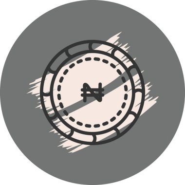 Naira madeni para simgesi, para birimi sembolü