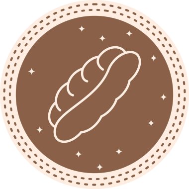 Hot Dog Modern Yaratıcı Sanat Sembolü