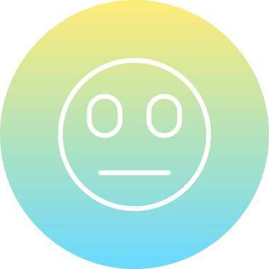 emoji simgesi, web kullanımı için basit tasarım vektör çizimi