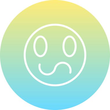 Çizgi film karalama simgesi web işareti, beyaz arkaplanda izole edilmiş emoji simgesi