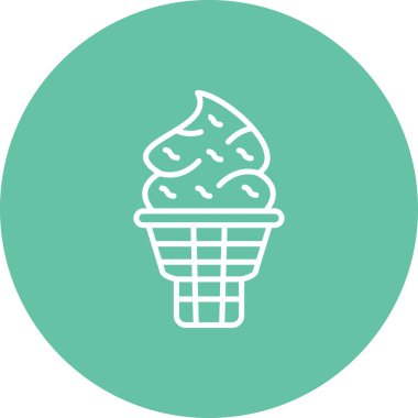 Koni Dondurması Eşsiz Web Grafik Çizimi