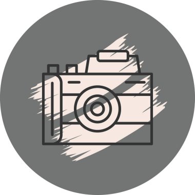 Kameralı yaratıcı ve basit bir web sitesi. fotoğraf konsepti