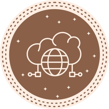 Kamu Bulutu Minimum Düz Yaratıcı Grafik Tasarımı