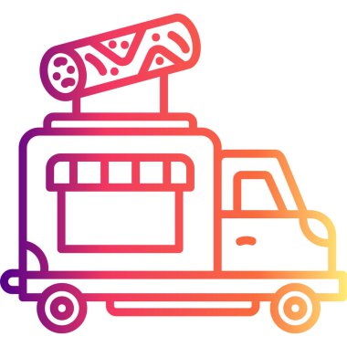 Shawarma Kamyonu Dinamik Yaratıcı Dijital Grafik ŞekliName