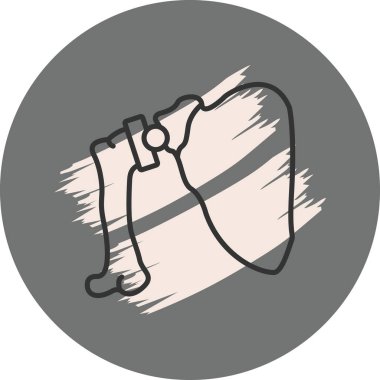 Omuz Değiştirme Biçimli Modern Dijital Sanat simgesi