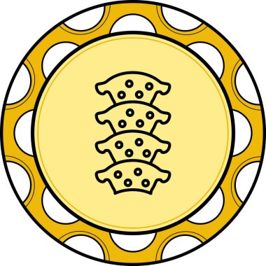 Göğüs Omurga Yaratıcı Minimum Vektör Sanatı Özelliği