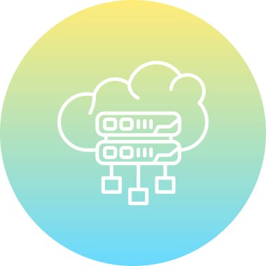 Bulut Depolama Entellektüel Temiz Ürün Grafik ŞekliName