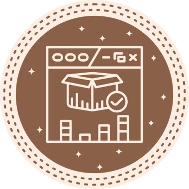 ürün web simgesi vektör illüstrasyonu