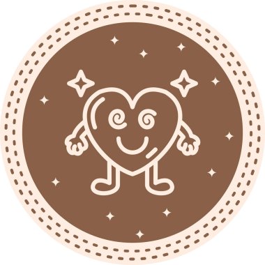 Hipnotize edilmiş Kalp Zarif Dengeli Düz Sanat Özelliği