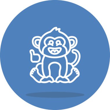 Sportif Maymun Biçimli Yaratıcı Tasarım Elemanı