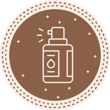 Skin Toner Simgesi, Basit İllüstrasyon