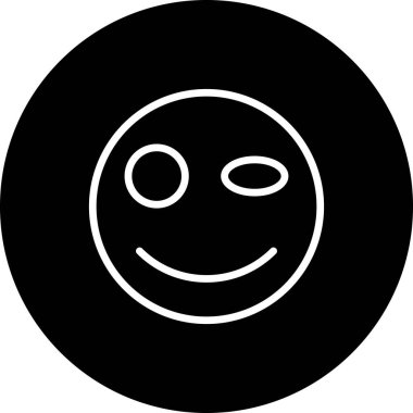 emoji simgesi, web kullanımı için basit tasarım vektör çizimi