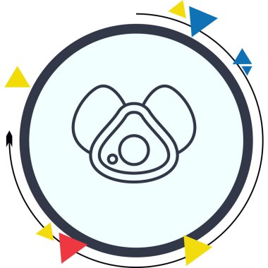 tıbbi ağ simgesi vektör illüstrasyonu