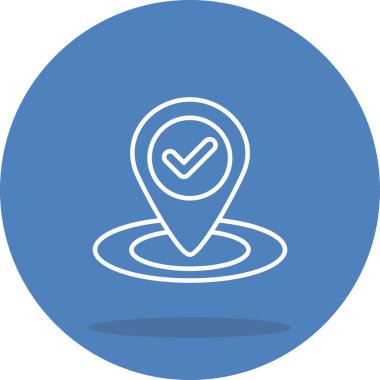 Kontrol edilen web simgesi vektör illüstrasyonu