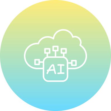 AI Bulut Servisi Dinamik Yaratıcı Dijital Grafik ŞekliName