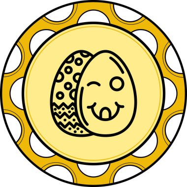 Paskalya Yumurtası Yaratıcı Modern Düz Vektör Tasarımı