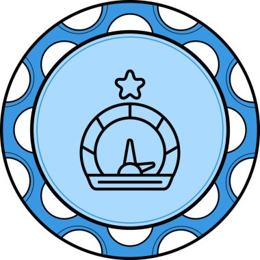 Basit geribildirim simgesi vektör çizimi