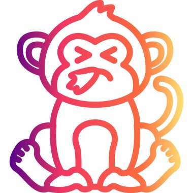 Hapşıran Maymun Yaratıcı Yüksek Çözünürlüklü Grafik Elementi