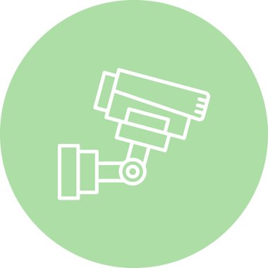 CCTV simge vektör illüstrasyon tasarımı