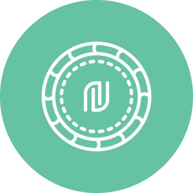 Shekel Stili Özel Vektör Tasarım Varlığı