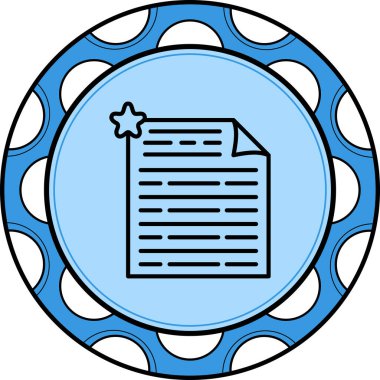 Basit geribildirim simgesi vektör çizimi