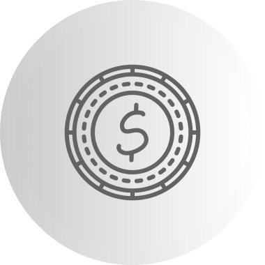 Dolar Sikkesi Belirgin Asgari Markalaştırma Vektör Varlığı