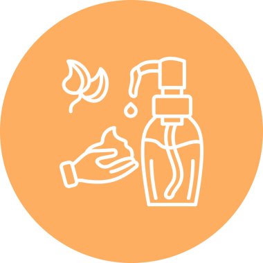 Vücut losyonu Simgesi, Basit İllüstrasyon