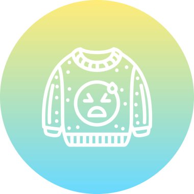 Üzücü Rahatlamış Asgari Düz Vektör İllüstrasyonu