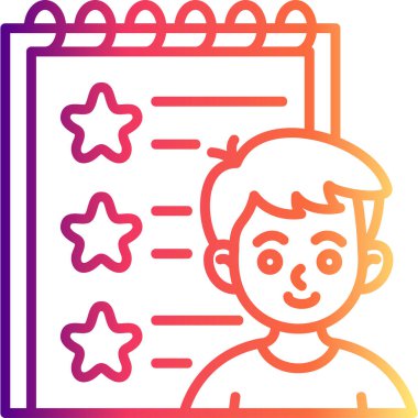 Basit geribildirim simgesi vektör çizimi