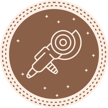 Öğütücü simgesi basit düz illüstrasyon