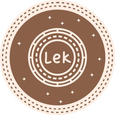 Arnavutluk Parası Zarif Modern Yaratıcı Sanat Sembolü