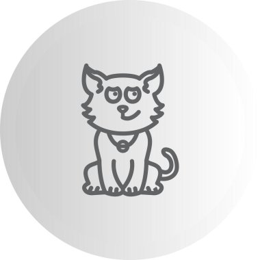 Yuvarlanan Gözlü Kedi Minimum Yüksek Çözünürlüklü Vektör Düzeni