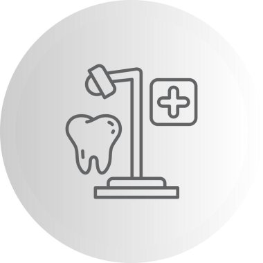 Diş Sınavı Işık Yaratıcı Modern Düz Vektör Tasarımı