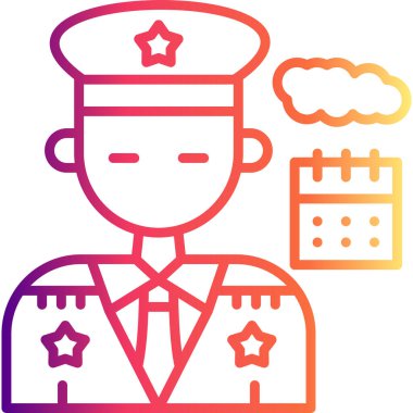 Polis Web simgesi vektör illüstrasyonu