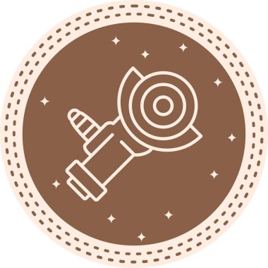 Öğütücü simgesi basit düz illüstrasyon