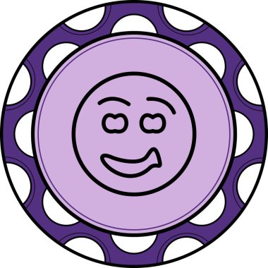 emoji simgesi, web kullanımı için basit tasarım vektör çizimi