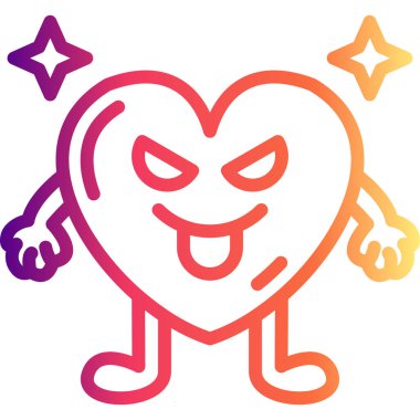 Kıskançlık Yüreği Eşsiz Web Grafik İllüstrasyonu