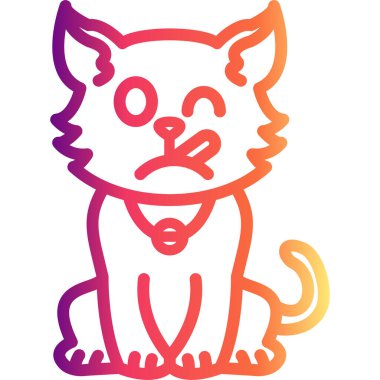 Cat Thermometer Creative Functional Web Graphic Symbol