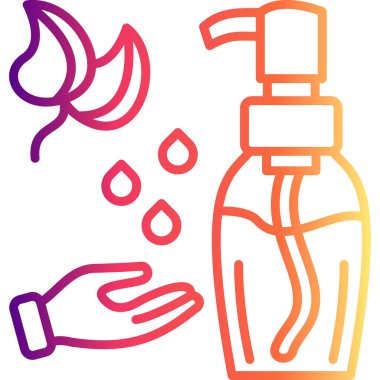 Temizleme Yağ Simgesi, Basit İllüstrasyon