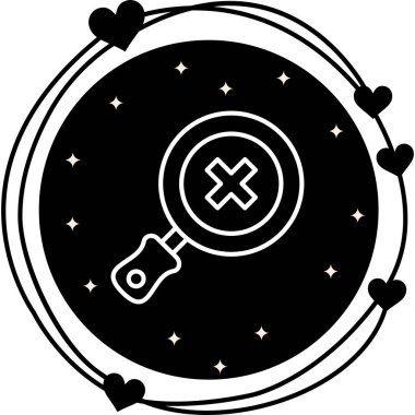 Hata veya arama arızası sembolü için merkezinde 