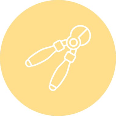 Kerpeten simgesi, vektör illüstrasyonu basit tasarım