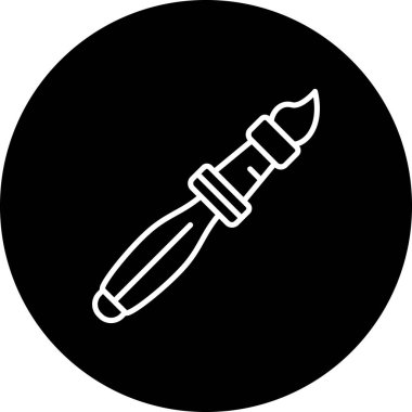 Boya Fırçası Minimum Entellektüel Marka Tasarımı Varlığı