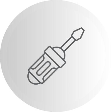 Tornavida simgesi vektör illüstrasyon tasarımı