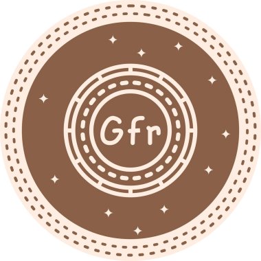 Gine Madeni Parası Profesyonel Temiz Düz Grafik Özelliği