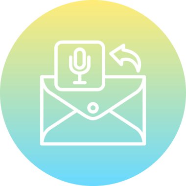 mikrofon web simge vektör çizim